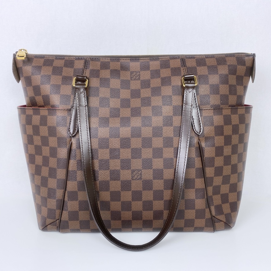 Louis Vuitton Damier Ebene Totally MM Tote Bag Shoulder Handbag