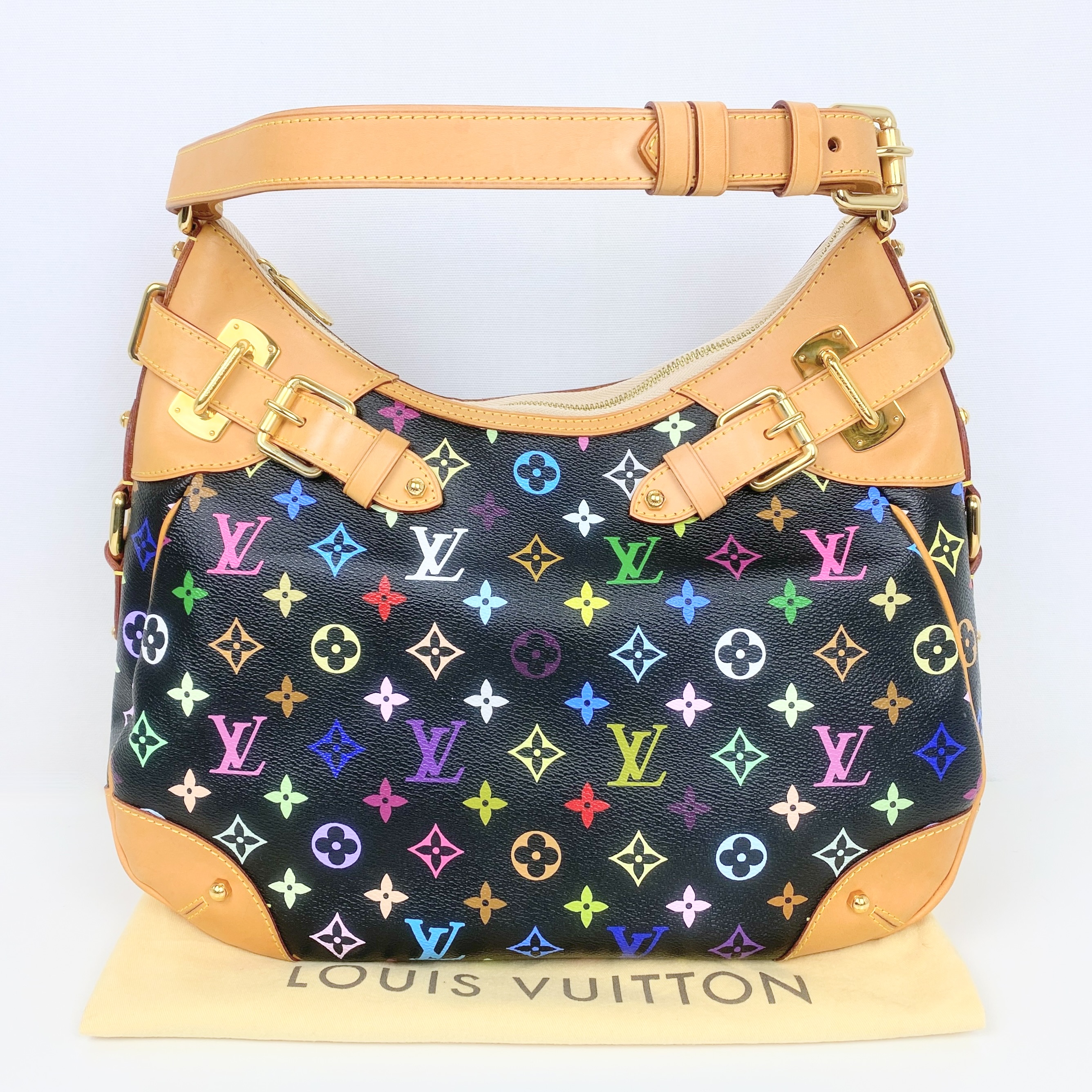 Louis Vuitton Limited Edition Monogram Multicolore Greta Hobo Bag