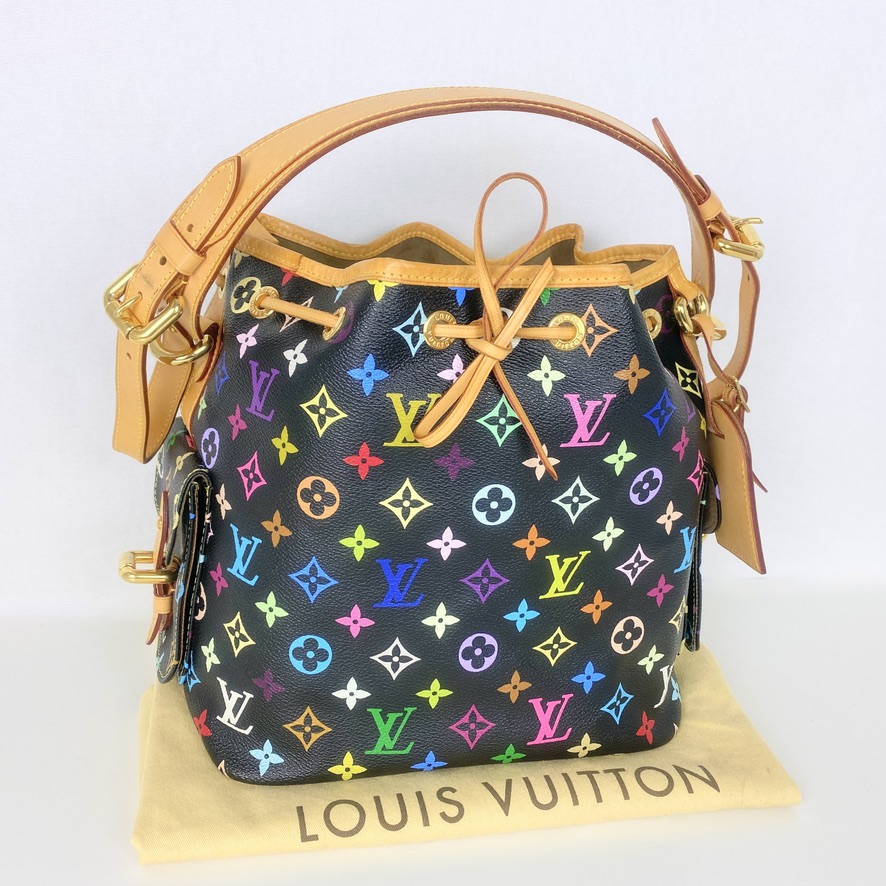Louis Vuitton Multicolor Petit Noe Black
