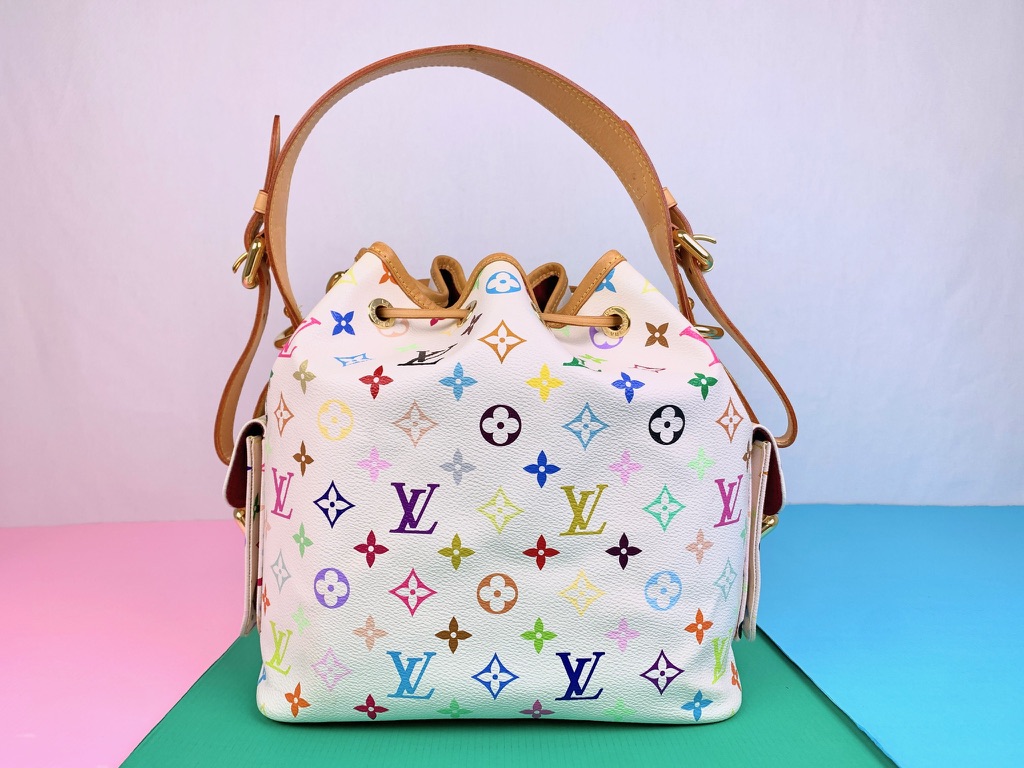 Petit Noe in Blanc / White Multicolor (CA4047) - Purse Utopia