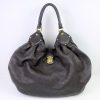 Mahina XL Monogram Chocolate Leather Shoulder bag (TH0049)