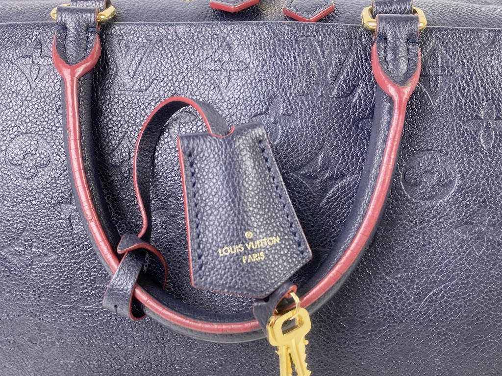 Louis Vuitton Artsy MM Empreinte Leather Marine Rouge Discontinued Rare.