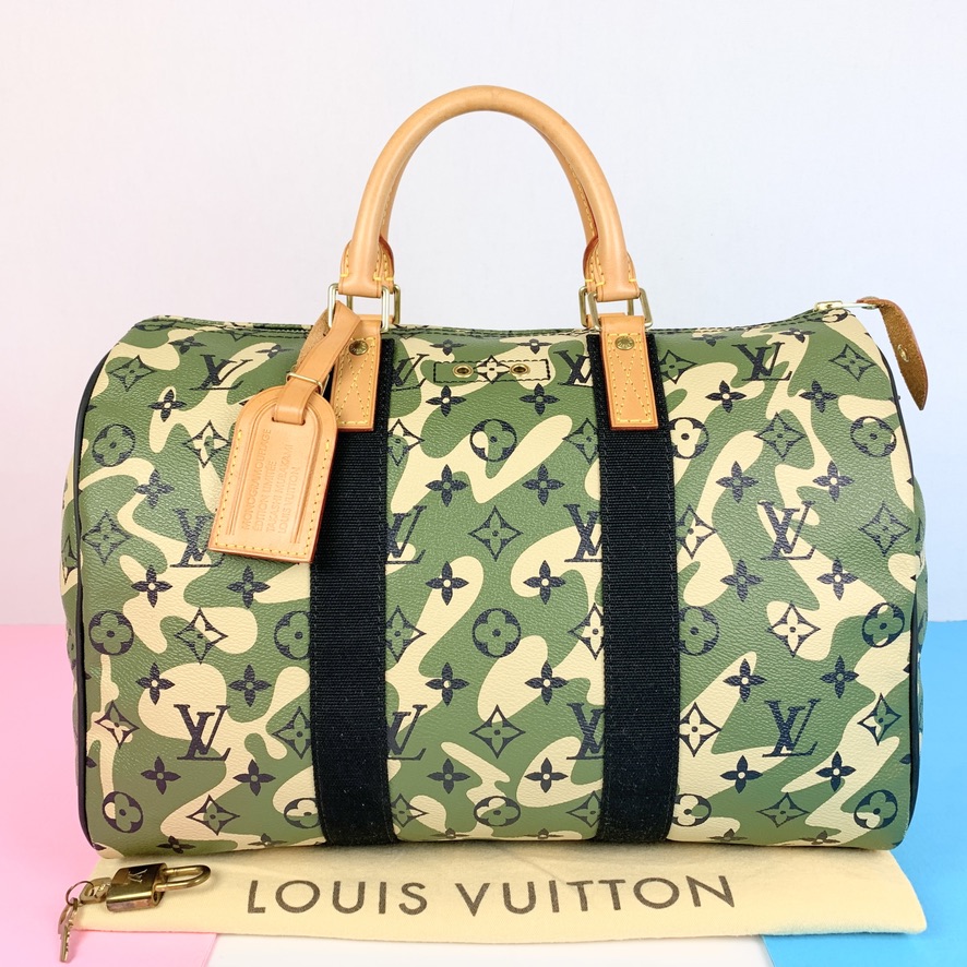 Louis Vuitton Speedy Limited Edition Takashi Murakami Camouflage 35