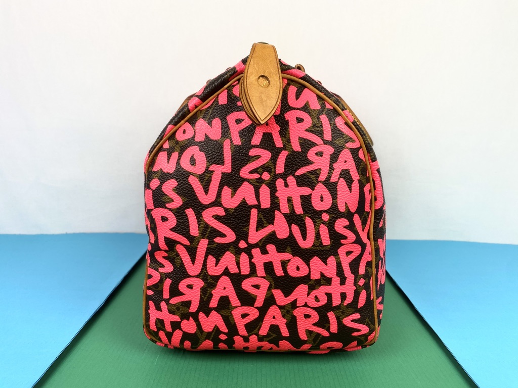 Stephen Sprouse x Louis Vuitton Pink Graffiti Speedy 30 QJB0FZ2TPB121