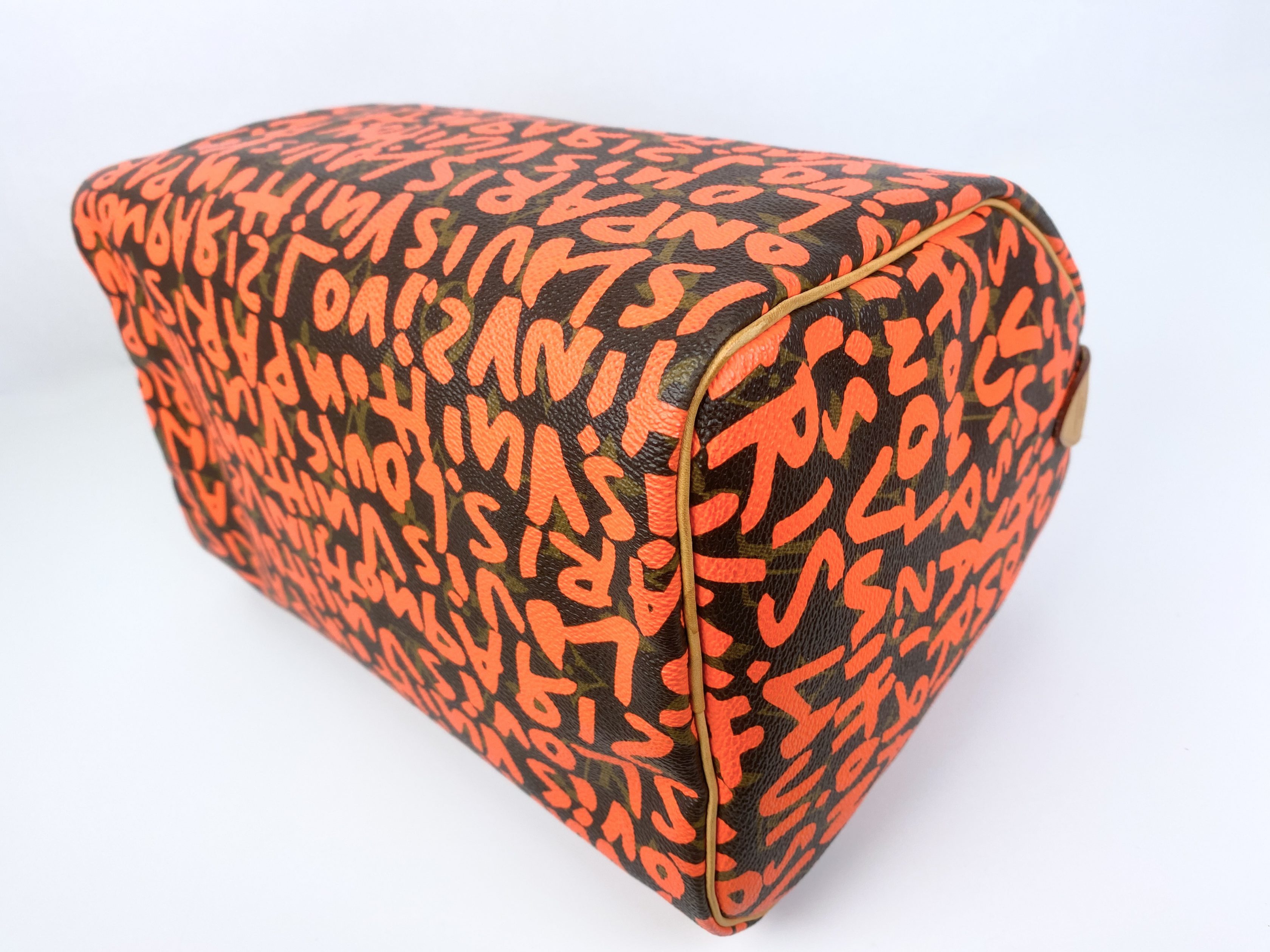 Stephen Sprouse Graffiti Speedy 30 in Orange (AA0069) - Purse Utopia