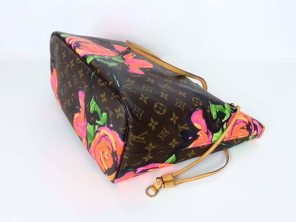Stephen Sprouse Louis Vuitton Monogram Canvas Roses Neverfull