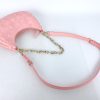 MCM Pink Small Aren Crescent Hobo in Vitos