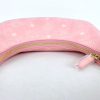 MCM Pink Small Aren Crescent Hobo in Vitos