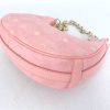 MCM Pink Small Aren Crescent Hobo in Vitos