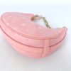 MCM Pink Small Aren Crescent Hobo in Vitos